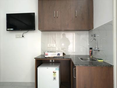 Kitchen Image of 350 Sq.ft 1 RK Apartment / Flat for rent in Doddanekundi Bengaluru for Rs. 16000