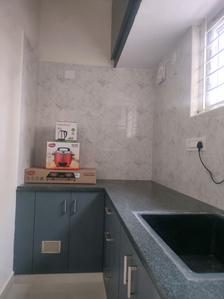 Kitchen Image of 600 Sq.ft 1 BHK Independent House for rent in Bellandur Bengaluru for Rs. 30000