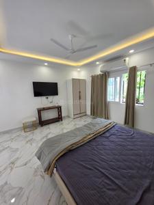 Bedroom Image of 550 Sq.ft 1 RK Builder Floor for rent in DLF Capital Greens Phase III, Karampura New Delhi for Rs. 23500
