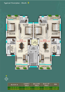 Image of 1685 Sq.ft 3 BHK Apartment / Flat for sale in Uttara, Bhubaneswar for Rs. 9000000