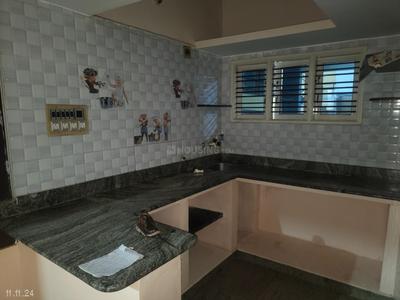 Kitchen Image of 600 Sq.ft 2 BHK Builder Floor for rent in Gayathripuram Mysore for Rs. 10000