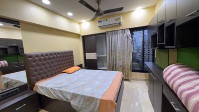 Bedroom Image of 800 Sq.ft 2 BHK Apartment / Flat for rent in Kanakia Niharika, Thane West Thane for Rs. 60000