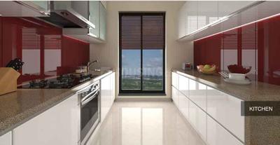 Kitchen Image of 710 Sq.ft 1 BHK Apartment / Flat for rent in Unique Vistas, Thane West Thane for Rs. 30000