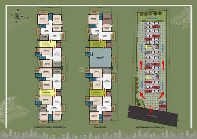 Floor Plan Image of 1492 Sq.ft 3 BHK Apartment / Flat for sale in Ahom Gaon Guwahati for Rs. 6964800