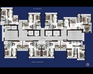 Image of 1600 Sq.ft 3 BHK Apartment / Flat for rent in Solitaire Edge, Kandivali East, Mumbai for Rs. 110000