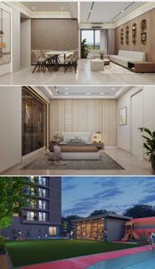 Image of 1548 Sq.ft 2 BHK Apartment / Flat for sale in Param Paarijat Blessings, Sargasan, Gandhinagar for Rs. 6192000