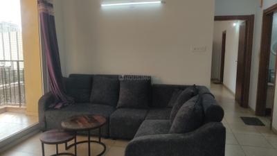 Living Room Image of 1100 Sq.ft 2.5 BHK Apartment / Flat for rent in Bhartiya Nikoo Homes, Navarathna Agrahara Bengaluru for Rs. 50000