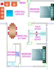 Image of 1456 Sq.ft 3 BHK Apartment / Flat for sale in Gola Road, Patna for Rs. 9900800