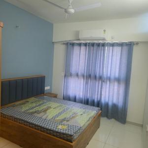 Bedroom Image of 1450 Sq.ft 3 BHK Apartment / Flat for rent in Adani Amogha, Shantigram Ahmedabad for Rs. 55000