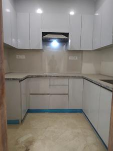 Kitchen Image of 1350 Sq.ft 3 BHK Builder Floor for rent in Rajpur New Delhi for Rs. 28500