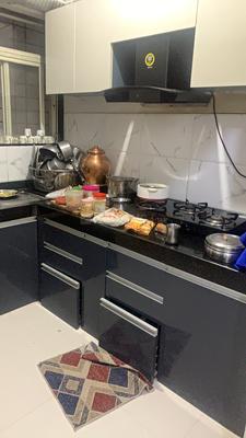 Kitchen Image of 739 Sq.ft 1 BHK Apartment / Flat for sale in Hadapsar Pune for Rs. 4000000