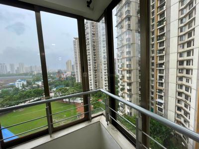 Balcony Image of 1600 Sq.ft 3 BHK Apartment / Flat for rent in Lodha Luxuria Priva, Thane West Thane for Rs. 75000