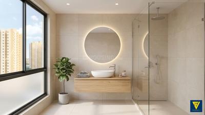 Bathroom Image of 915 Sq.ft 2 BHK Apartment / Flat for sale in Shapoorji Pallonji Joyville Western Heights, Salap Howrah for Rs. 5100000
