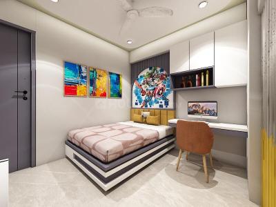 Bedroom Image of 1980 Sq.ft 3 BHK Apartment / Flat for rent in Shivalay Sattva, Shilaj Ahmedabad for Rs. 32000