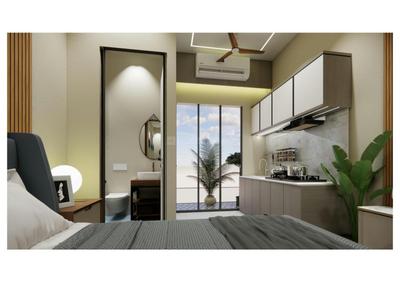 Bedroom Image of 500 Sq.ft 1 RK Studio for sale in Jagatpura Jaipur for Rs. 3400000