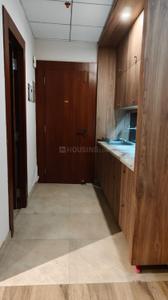 Kitchen Image of 435 Sq.ft 1 RK Studio for rent in Paramount Pine And Oak Studio, Surajpur Greater Noida for Rs. 15000