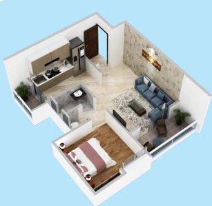 Image of 586 Sq.ft 1 BHK Apartment / Flat for sale in Sanjay Park, Pune for Rs. 5000000