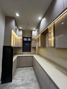 Kitchen Image of 1000 Sq.ft 3 BHK Builder Floor for sale in Tri Nagar New Delhi for Rs. 11000000