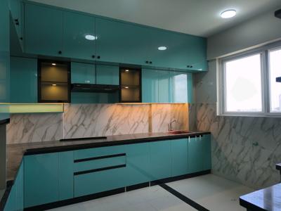 Kitchen Image of 1490 Sq.ft 3 BHK Apartment / Flat for rent in Disha Pursuit Of Sunshine, Bommenahalli Bengaluru for Rs. 46000