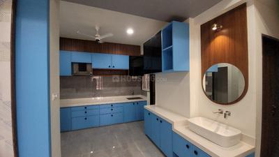Kitchen Image of 1500 Sq.ft 3 BHK Apartment / Flat for rent in Karelibagh Vadodara for Rs. 22000