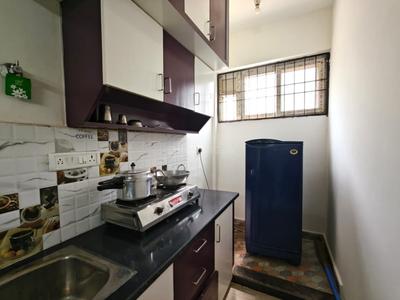 Kitchen Image of 550 Sq.ft 1 BHK Apartment / Flat for rent in Brookefield Bengaluru for Rs. 20000