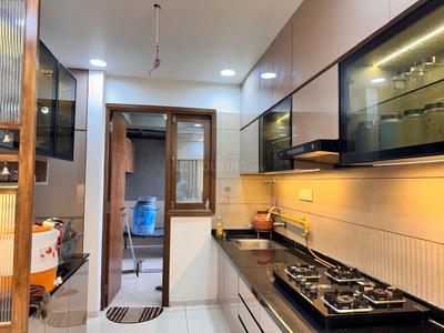 Kitchen Image of 1845 Sq.ft 3 BHK Apartment / Flat for rent in Parmeshwar Nilayam, Tragad Ahmedabad for Rs. 30000
