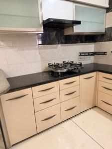 Kitchen Image of 1200 Sq.ft 3 BHK Apartment / Flat for rent in New Gotri Vadodara for Rs. 32000