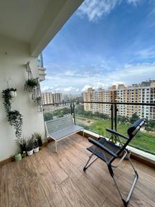 Balcony Image of 785 Sq.ft 2 BHK Apartment / Flat for rent in Keya The Green Terraces, Electronic City Bengaluru for Rs. 40000