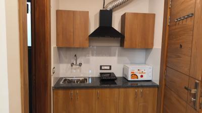 Kitchen Image of 550 Sq.ft 1 RK Builder Floor for rent in Sector 57 Gurgaon for Rs. 28000