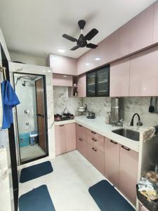 Kitchen Image of 700 Sq.ft 1 BHK Apartment / Flat for sale in Runwal Eirene, Thane West Thane for Rs. 6600000