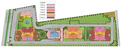 Floor Plan Image of 1255 Sq.ft 2 BHK Apartment / Flat for sale in NCR Monarch, Noida Extension Greater Noida for Rs. 10800000