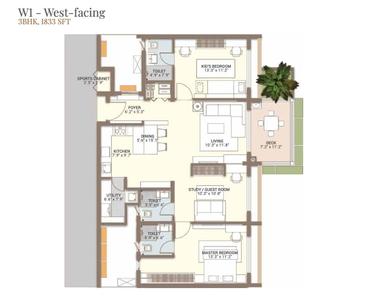 Image of 1515 Sq.ft 3 BHK Apartment / Flat for sale in Togetherments 2g Tula, K R Puram, Bengaluru for Rs. 20500000