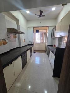 Kitchen Image of 1200 Sq.ft 2 BHK Apartment / Flat for rent in Rutu Riverview Classic Building No 3 Phase III, Kalyan West Kalyan for Rs. 24000