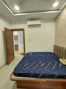 Bedroom Image of 540 Sq.ft 1 BHK Builder Floor for rent in Aman Elite, Mahalakshmi Nagar Indore for Rs. 18999