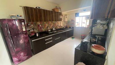 Kitchen Image of 1400 Sq.ft 3 BHK Apartment / Flat for rent in Bramha Skycity, Dhanori Pune for Rs. 44000