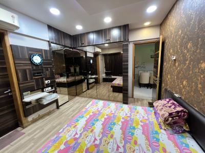 Bedroom Image of 1250 Sq.ft 2 BHK Apartment / Flat for rent in Nerul Navi Mumbai for Rs. 60000