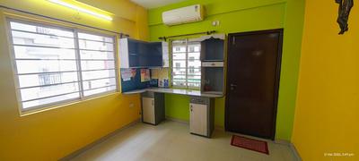Kitchen Image of 900 Sq.ft 3 BHK Apartment / Flat for rent in Srijan Greenfield City, Maheshtala Kolkata for Rs. 17500