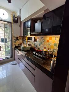 Kitchen Image of 680 Sq.ft 1 BHK Apartment / Flat for sale in Sanghvi Valley, Kalwa Thane for Rs. 7800000