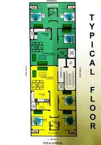 Image of 1250 Sq.ft 3 BHK Apartment / Flat for sale in Prabhu nivas, Gujaini, Kanpur for Rs. 6000000