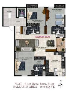 Image of 1864 Sq.ft 3 BHK Apartment / Flat for sale in Kilpauk, Chennai for Rs. 39000000