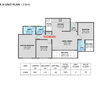 Image of 1016 Sq.ft 2 BHK Apartment / Flat for sale in Navyam, Ravet, Pune for Rs. 6700000