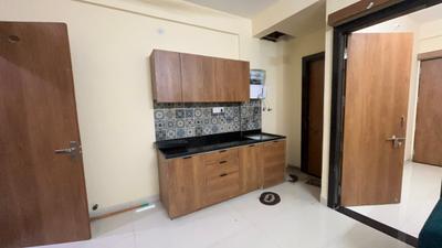 Kitchen Image of 550 Sq.ft 1 BHK Apartment / Flat for rent in Scheme No 113 Indore for Rs. 20000