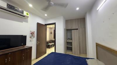 Bedroom Image of 550 Sq.ft 1 BHK Builder Floor for rent in Sector 19 Dwarka New Delhi for Rs. 20000