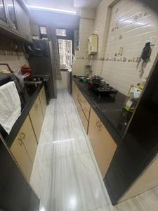 Kitchen Image of 480 Sq.ft 1 BHK Apartment / Flat for rent in Evershine Millennium Paradise, Kandivali East Mumbai for Rs. 40000