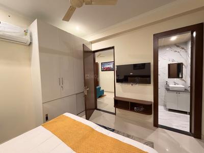 Bedroom Image of 700 Sq.ft 1 BHK Builder Floor for rent in Sector 51 Gurgaon for Rs. 38000