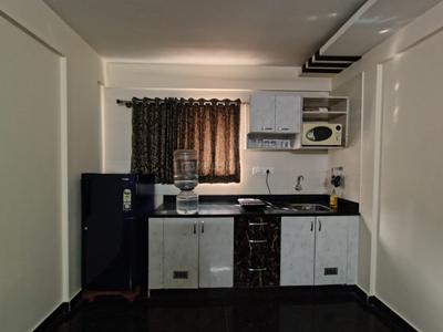 Kitchen Image of 550 Sq.ft 1 BHK Builder Floor for rent in HSR Layout Bengaluru for Rs. 32000