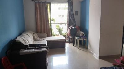 Living Room Image of 1000 Sq.ft 2 BHK Apartment / Flat for rent in Shanti Nilkanth Heights, Kamothe Navi Mumbai for Rs. 32000