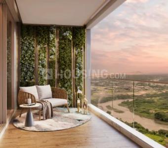 Balcony Image of 1800 Sq.ft 3 BHK Apartment / Flat for sale in Lodha Altero, Wakad Pune for Rs. 22000000