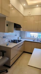 Kitchen Image of 1500 Sq.ft 3 BHK Apartment / Flat for sale in NKV Golden Avenue, Sector 35 Sohna for Rs. 19000000