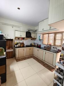 Kitchen Image of 1280 Sq.ft 2 BHK Builder Floor for rent in Murugeshpalya Bengaluru for Rs. 40000